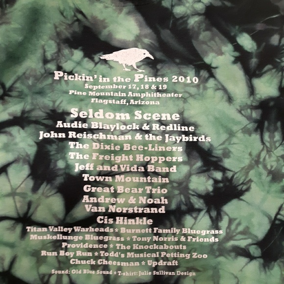 Pickin' in the Pines 2010 Bluegrass Festival Shirt - Picture 4 of 7